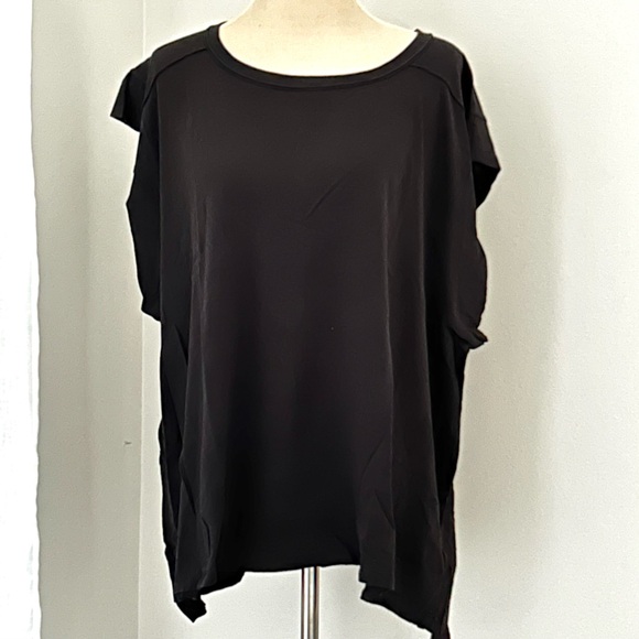🌸NWT Free People We The Free Naomi Tee. Washed Black. Size: Large - Picture 2 of 8